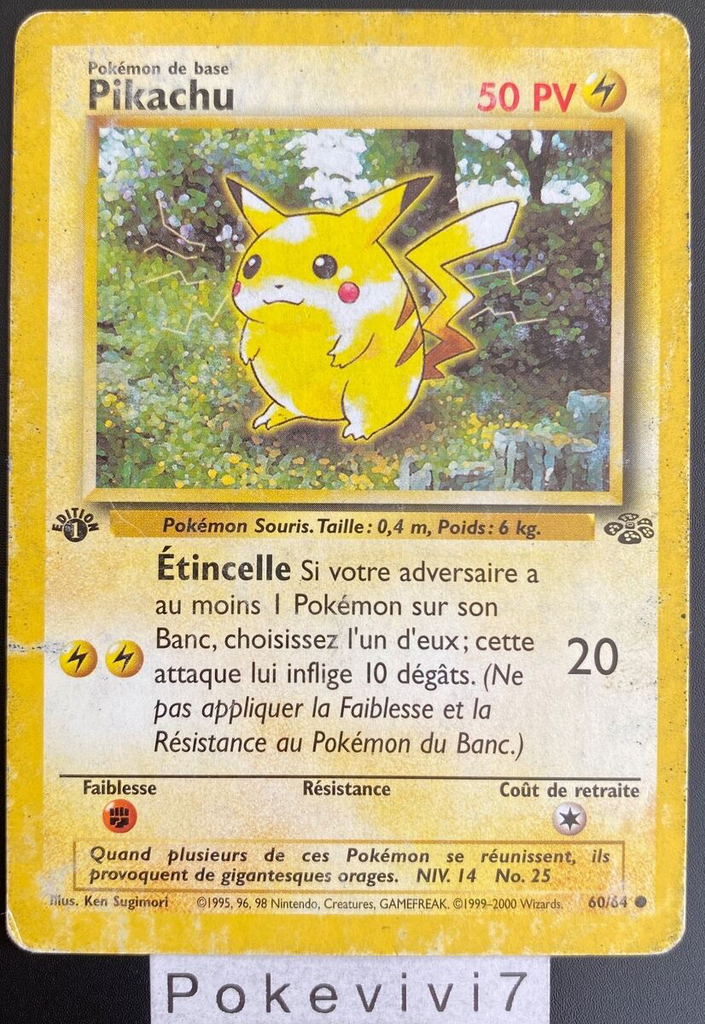 Pikachu – Jungle Holo (version japonaise)